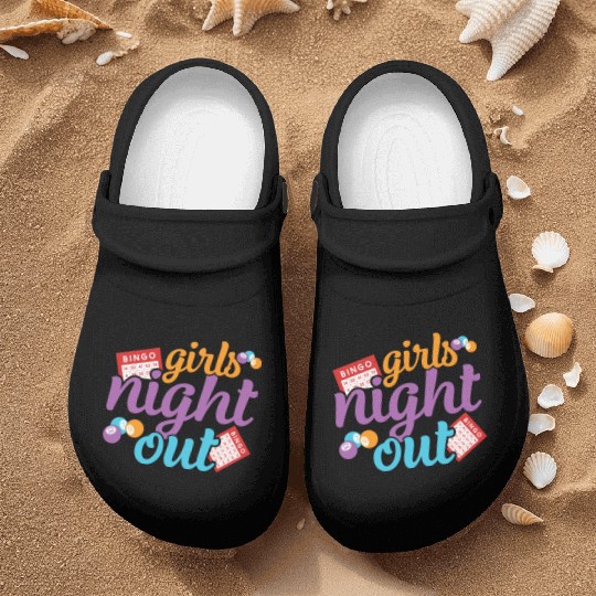 Girls Night Out Bingo Player Bingo Nurse Clogs