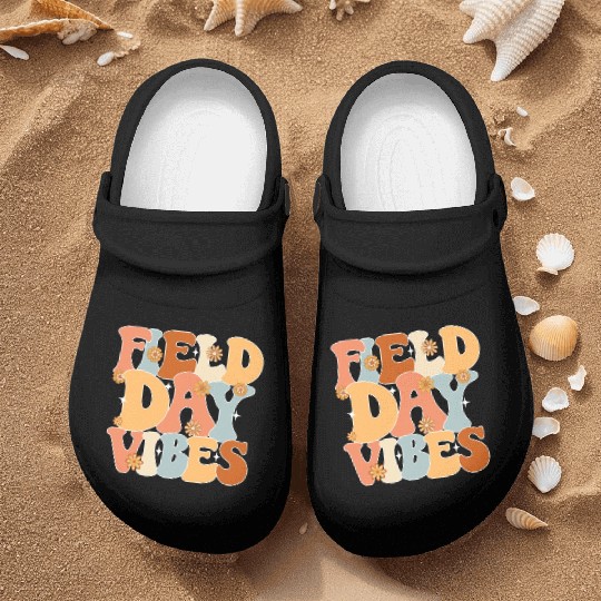 Field Day Vibes Outdoor Sunshine Flowers Nurse Clogs