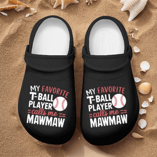 Baseball Grandma Grandmother Grandparents Day Nurse Clogs