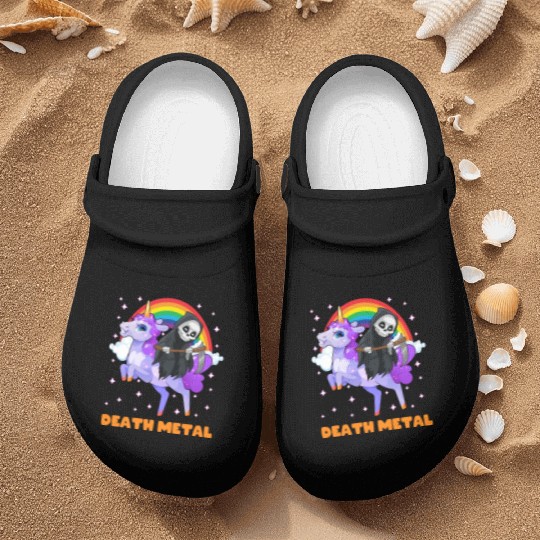 Goth Rock Satan Unicorn Festivals Death Metal Nurse Clogs