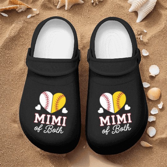 Baseball Grandma Grandmother Grandparents Day Nurse Clogs