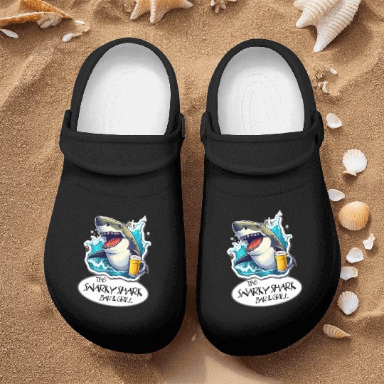 The Snarky Shark Bar & Grill Nurse Clogs