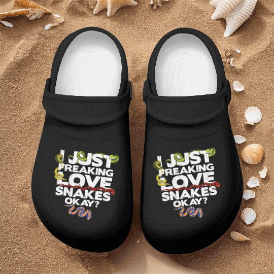 Snake Lover, Snake, Reptile Lover, Pet Snake Nurse Clogs