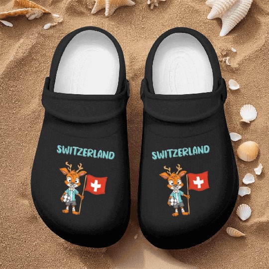 Switzerland Deer / Swiss Fans Nurse Clogs