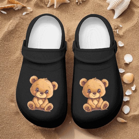 Cute Kawaii Teddy Bear Clipart, Cute Teddy Bear Nurse Clogs
