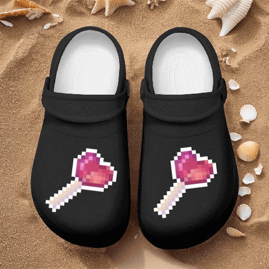 Pixel Art Sprite Cute Heart Lollipop Nurse Clogs