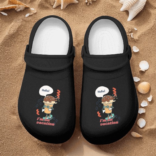 Funny joyful Cool Vacation Ice Cream Cone Nurse Clogs