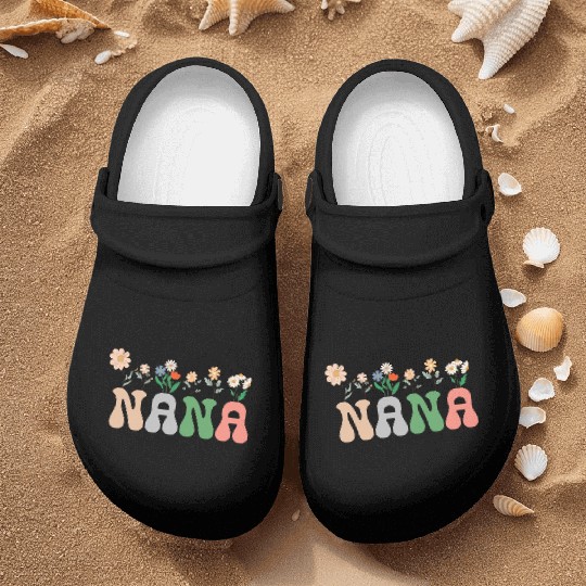 Nana Wildflower Floral Design Cherry Blossom Nana Nurse Clogs