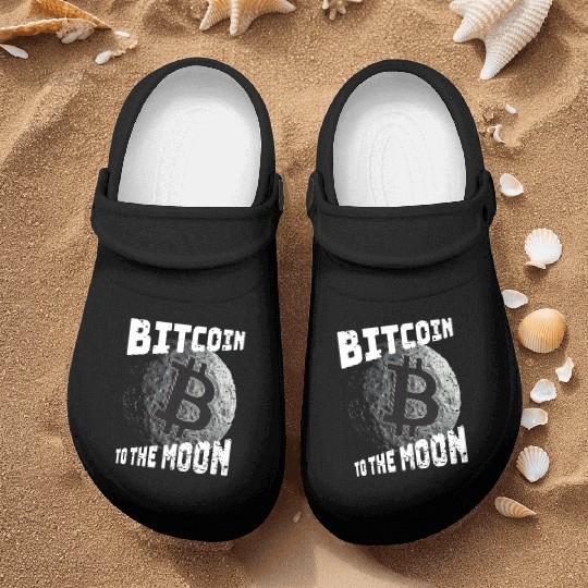 Bitcoin to the moon! Cryptocurrency Crypto Nurse Clogs