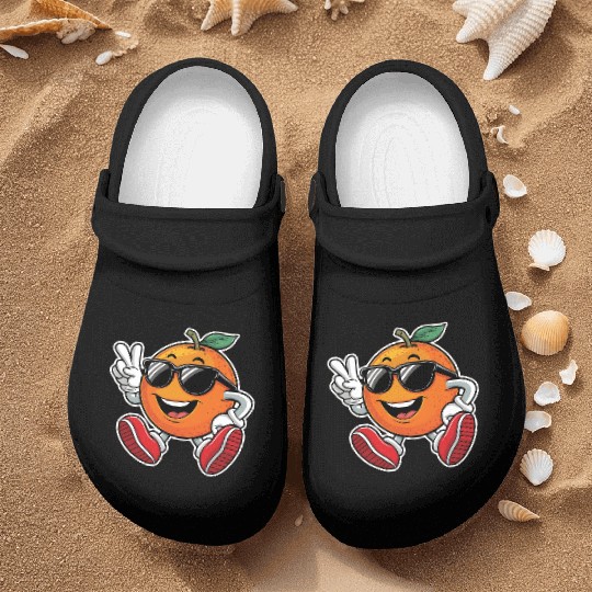 Funny Orange Fruit Relaxing Nurse Clogs