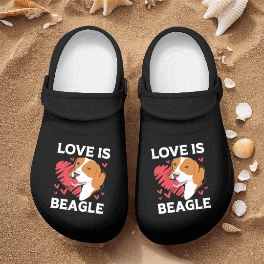 Beagle Dad Papa Dog I Love My Beagle Nurse Clogs