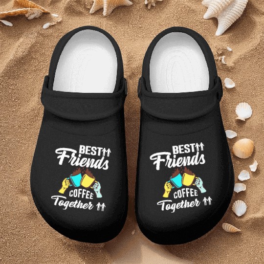 Best Friend Coffee Together - Friendship Day Nurse Clogs