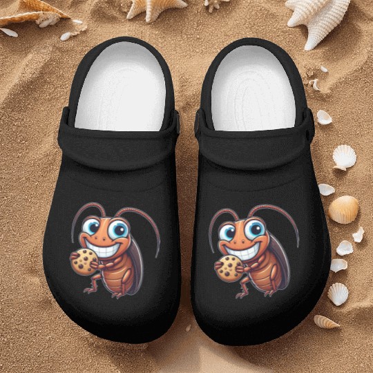 Funny cookie cockroach sweet dessert comic Nurse Clogs