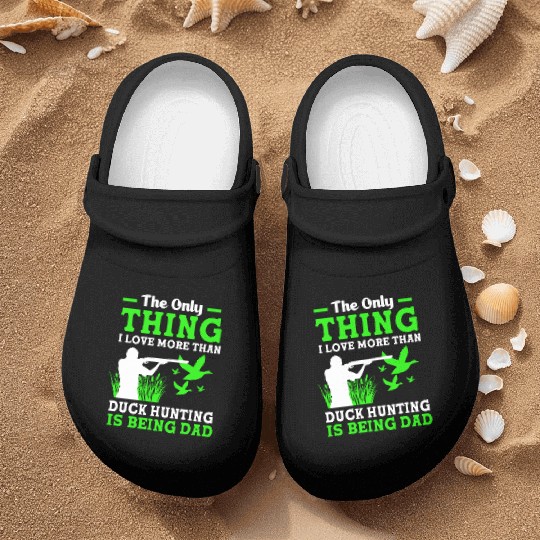 Duck Hunter Dad I Love More Than Duck Hunting Nurse Clogs