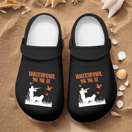 Funny Waterfowl Hunting Score Card Duck Hunting Nurse Clogs