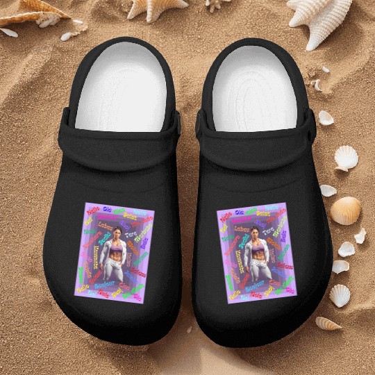 Multi language gym design Nurse Clogs