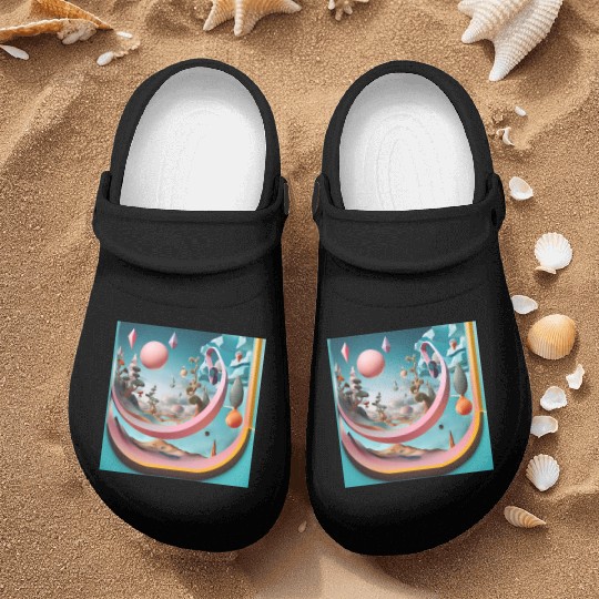 3D Surrealism Artwear Nurse Clogs