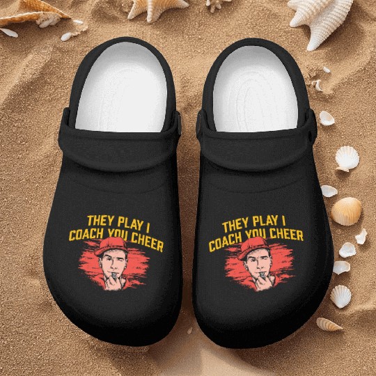 I Coach You Cheer Funny Coaching Humor Mentor Chee Nurse Clogs
