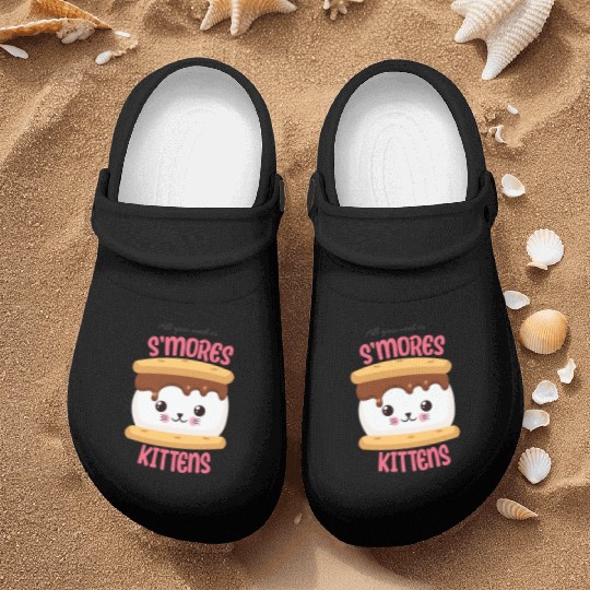 All You Need Is S'mores Kittens Nurse Clogs