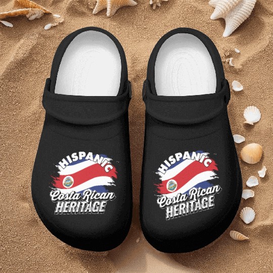 Hispanic Costa Rican Heritage - Costa Rica Nurse Clogs
