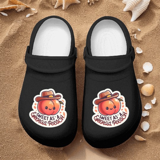 Sweet as a Georgia Peach Sticker Nurse Clogs