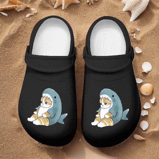 sand cat love pet cat shark Nurse Clogs