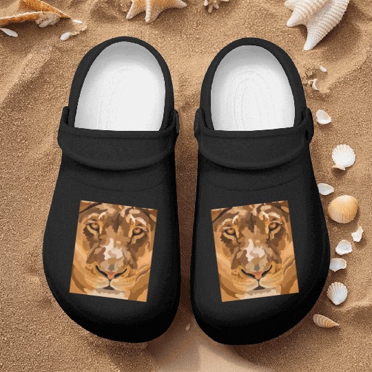 African Lion Nurse Clogs