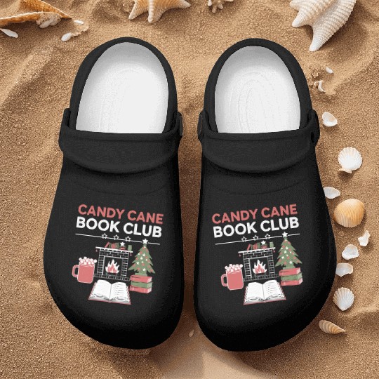 Bookish Christmas Candy Cane Book Club Bookish Nurse Clogs