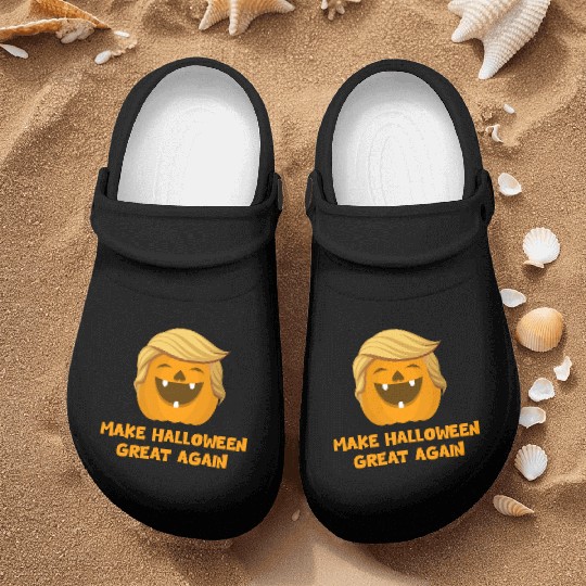 Trumpkin Make Halloween Great Again Nurse Clogs