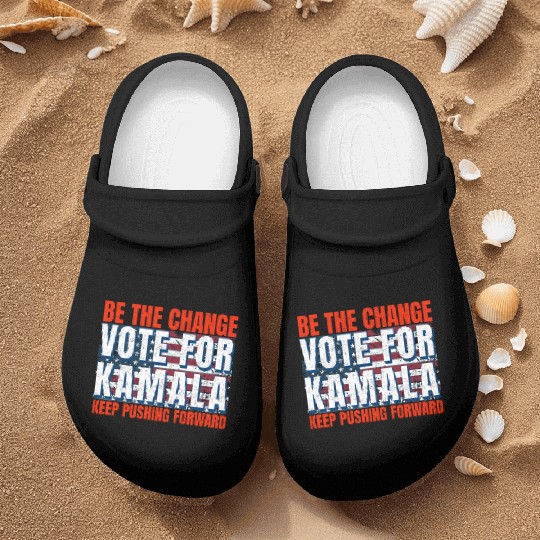 Be the Change - Vote for KamalaHarris. US Election Nurse Clogs