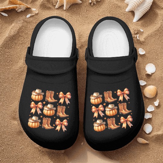 Bow Pumpkin Nurse Clogs