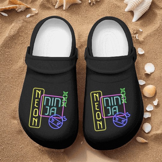 Neon Ninja Festival EDM Music Rave Nurse Clogs