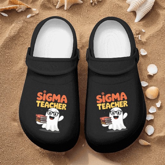 TEACHER SEIGMA HALLOWEEN PUMPKIN Nurse Clogs