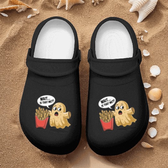 Potato Ghost Afterlife Fries Surprise Nurse Clogs