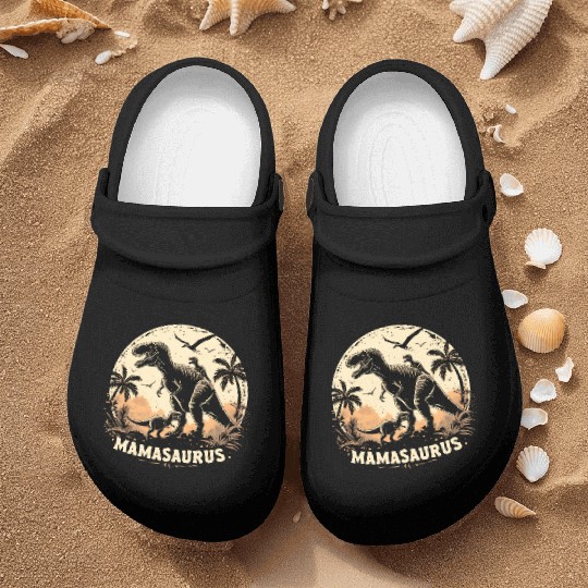 Dinosaur Mamasaurus Nurse Clogs Cool Mother's Day Mom