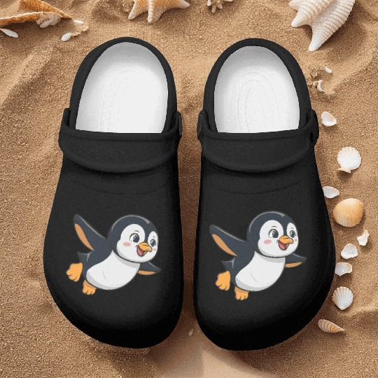 penguin logo , funny penguin , Penguin Lovers Nurse Clogs