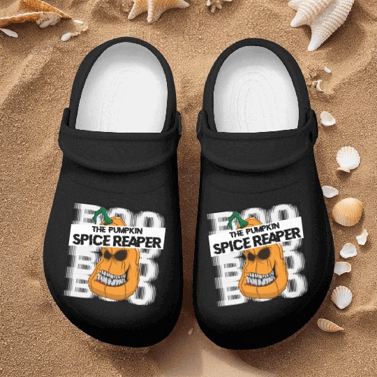 Pumpkin spice reaper halloween style coffee Nurse Clogs