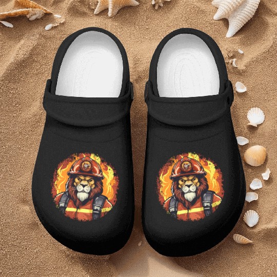 Firefighter Lion Nurse Clogs