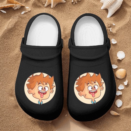 Funny Nurse Clogs Fun Loving Face Silly Stick-Out