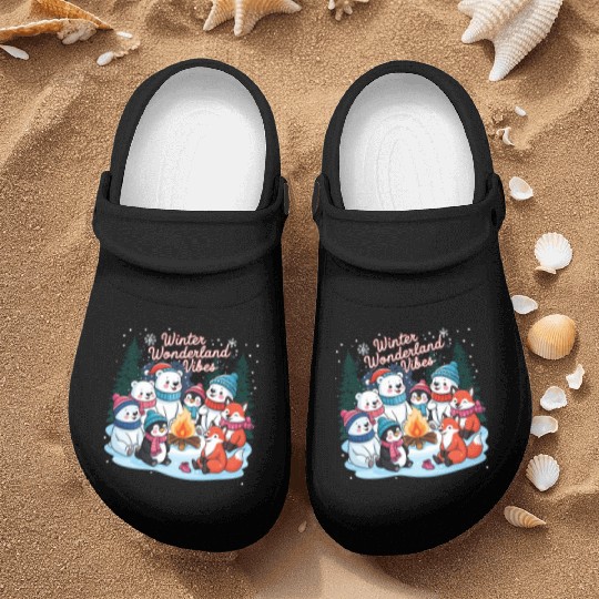Winter Wonderland Snowflake Nurse Clogs