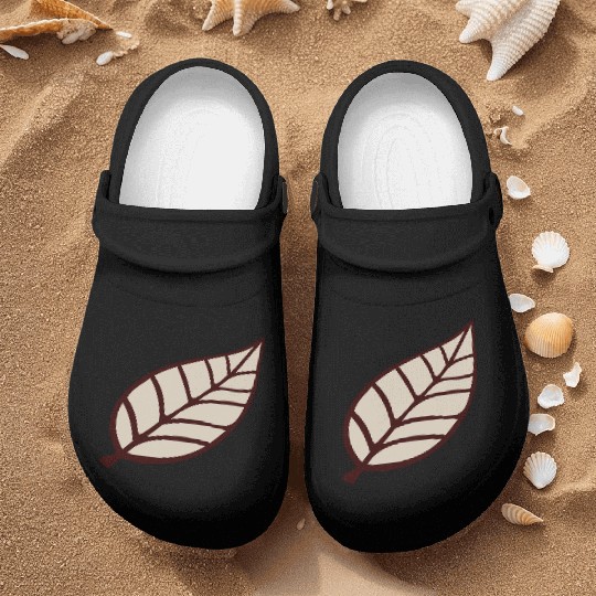 Small Pretty Leaf Brown Autumn Eco Tree Cool Leaf Nurse Clogs