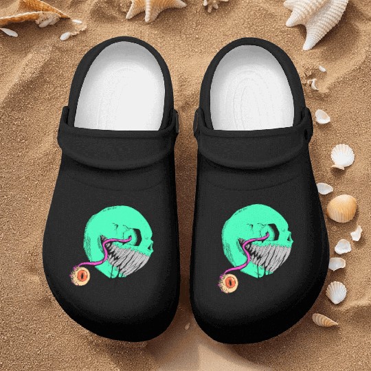 Cringe Zombie Pac Man Nurse Clogs