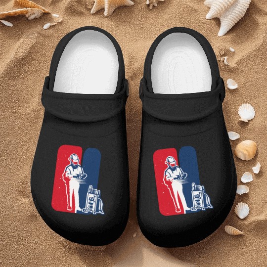 major league welder sticker Iconic Welder Design T Nurse Clogs