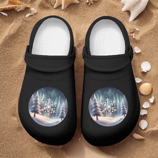Winter Wonderland Nurse Clogs