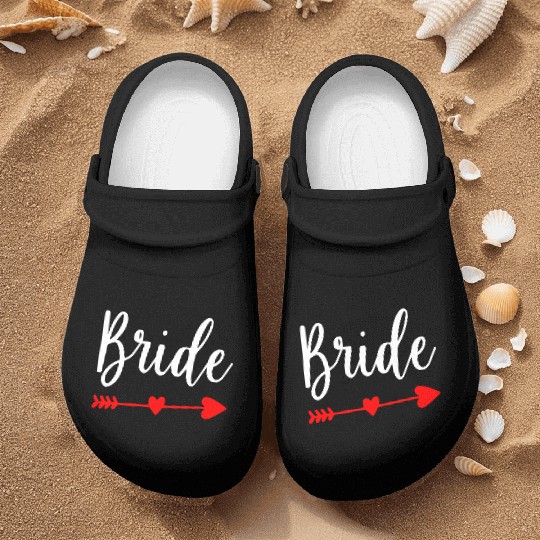 Bride Wedding Engagement Bachelorette Party Nurse Clogs