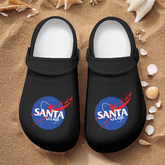 Santa claus funny parody nasa Nurse Clogs