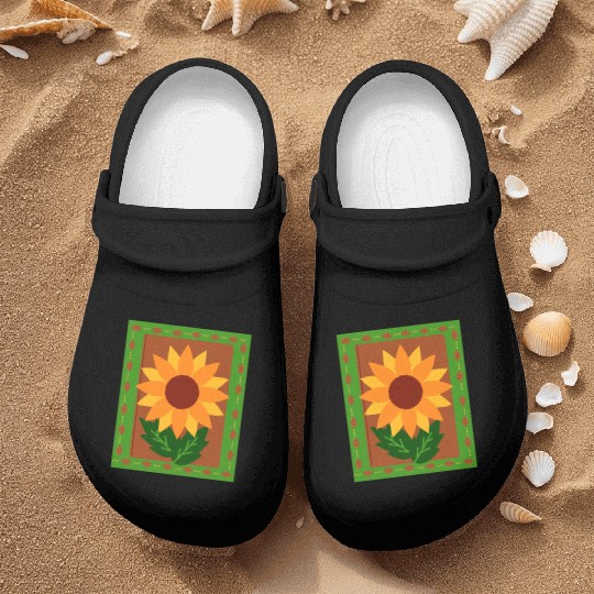 Sunflower summer autumn- fall colors Nurse Clogs