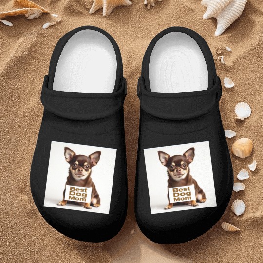 #2/Chihuahua/Best dog Mom Nurse Clogs