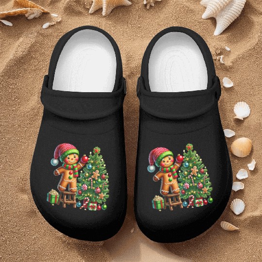 Gingerbread Christmas, Merry Christmas Nurse Clogs