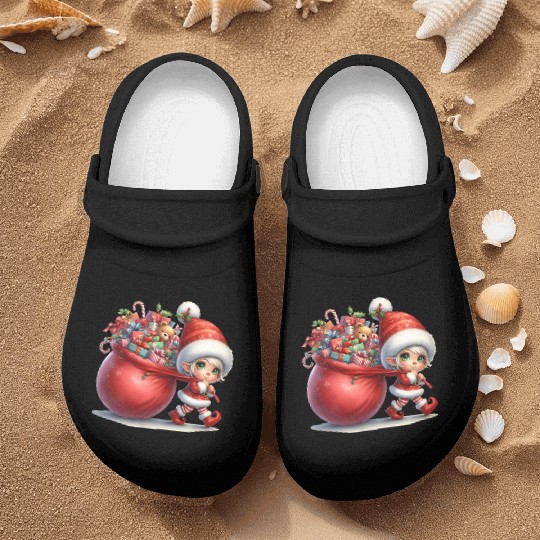 Merry Christmas, Christmas Retro, Cute Christmas Nurse Clogs